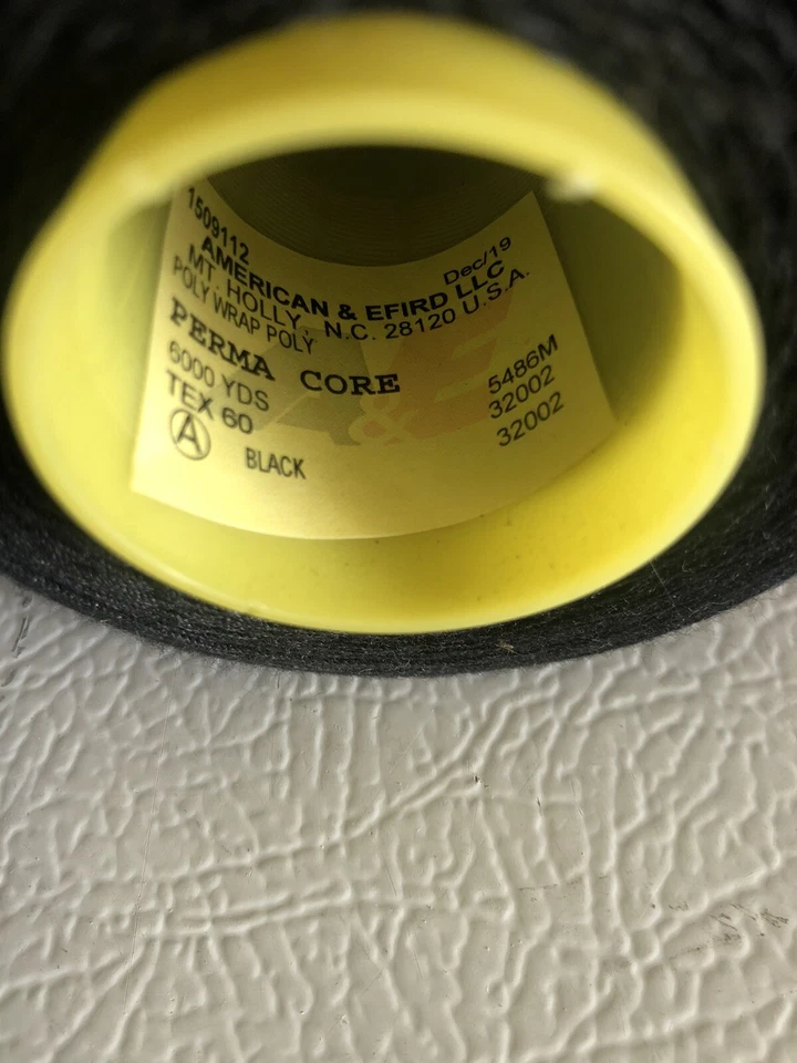 American & Efird 18000 And 6000 Yrd. Thread Spools Black/Taupe - Image 3 of 4
