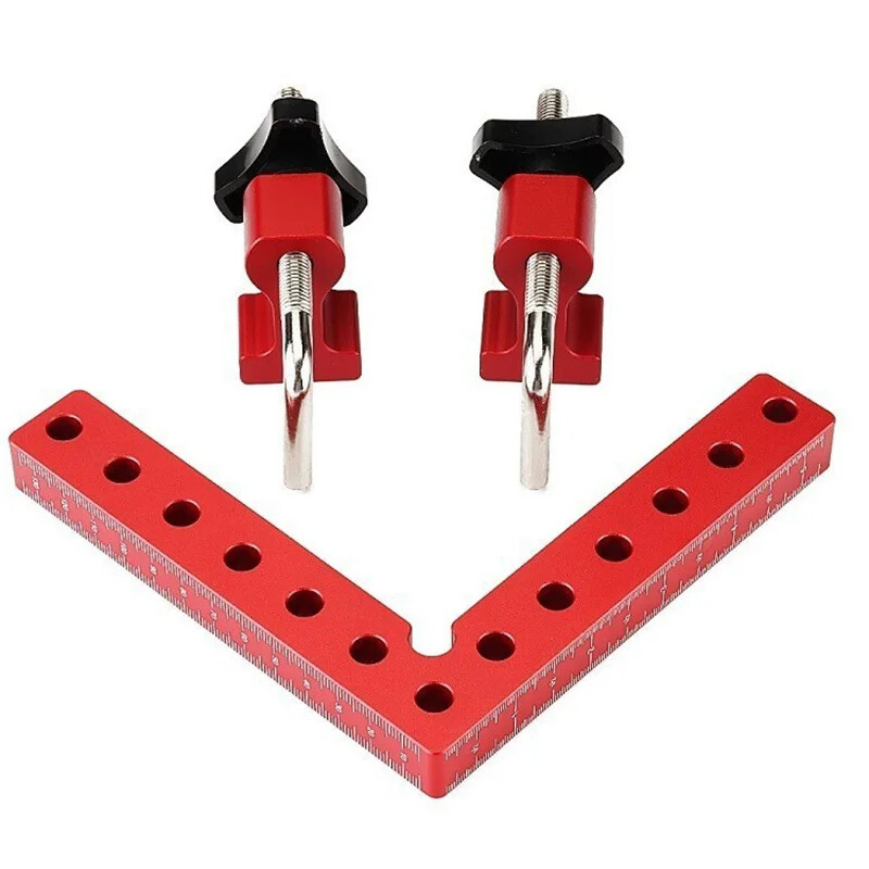 Aluminum Alloy 90° Right Angle Clamp with Swing for Precision Corner Clamping