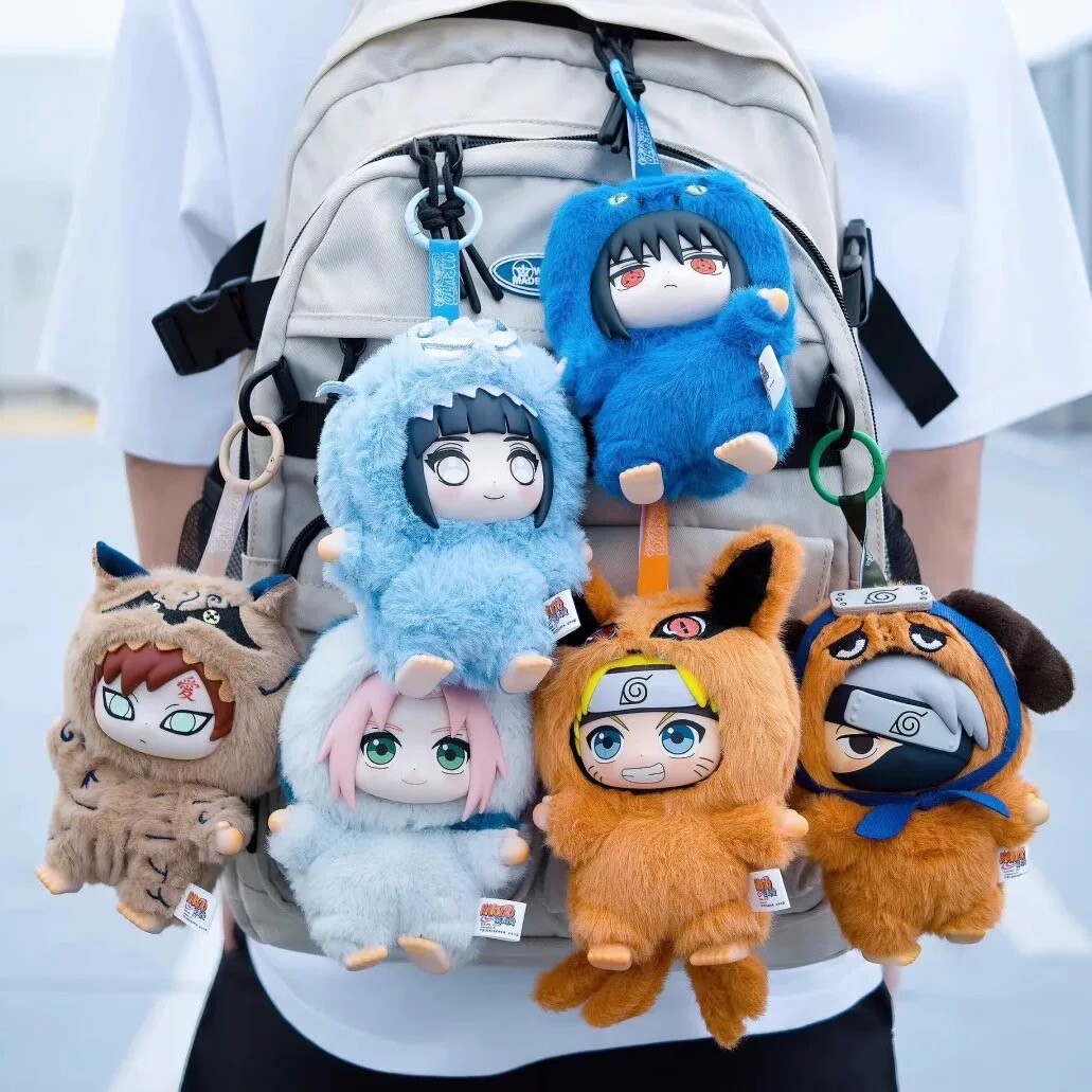TOP TOY Naruto Beast Party Plush Keychains Gift Confirmed Blind