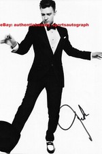 JUSTIN TIMBERLAKE NSYNC TROLL SEXY HOT AUTO SIGNÉ 12x18 AFFICHE PHOTO RÉIMPRESSION RP