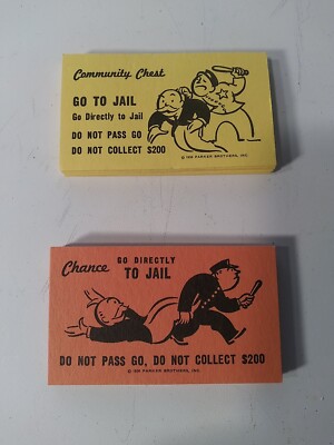 Monopoly Deluxe Edition 1984 Replacement Parts Community..Chest Cards...32 Cards