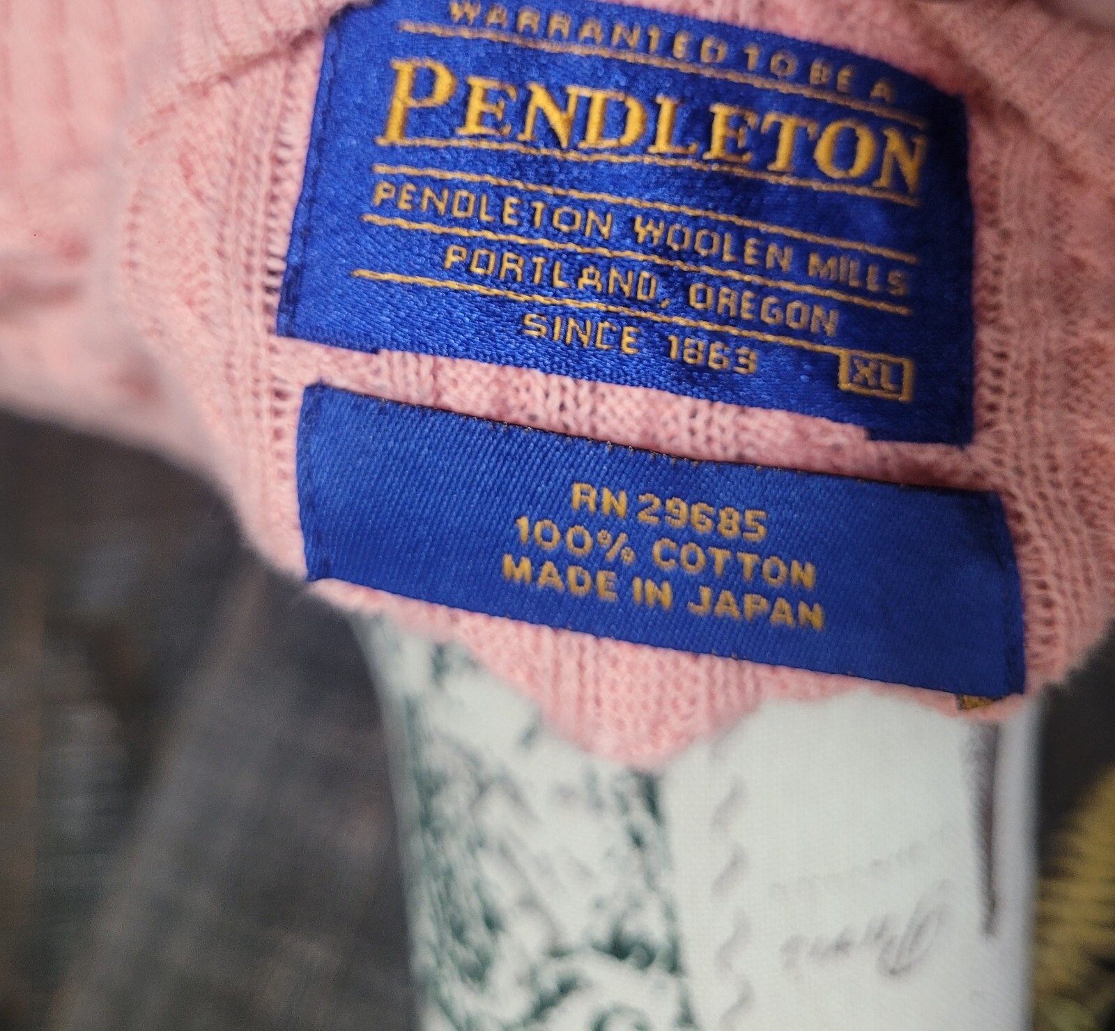 Pendleton Peach Color Pullover Sweater Womens XL - image 5