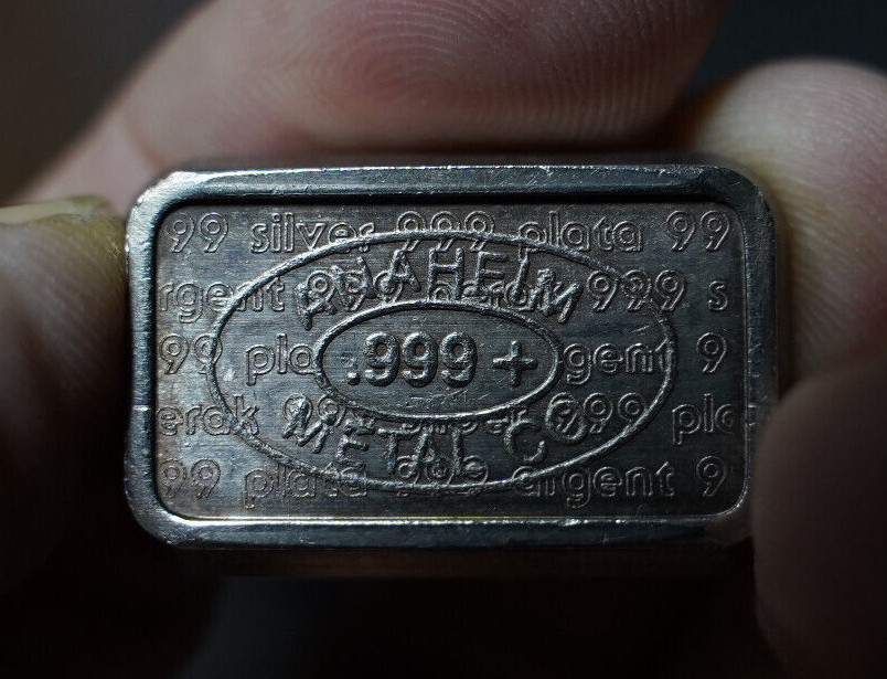 Vintage 1981 Anaheim Metal Co U.S.V.I. Ingot Co. 1oz 999 Silver