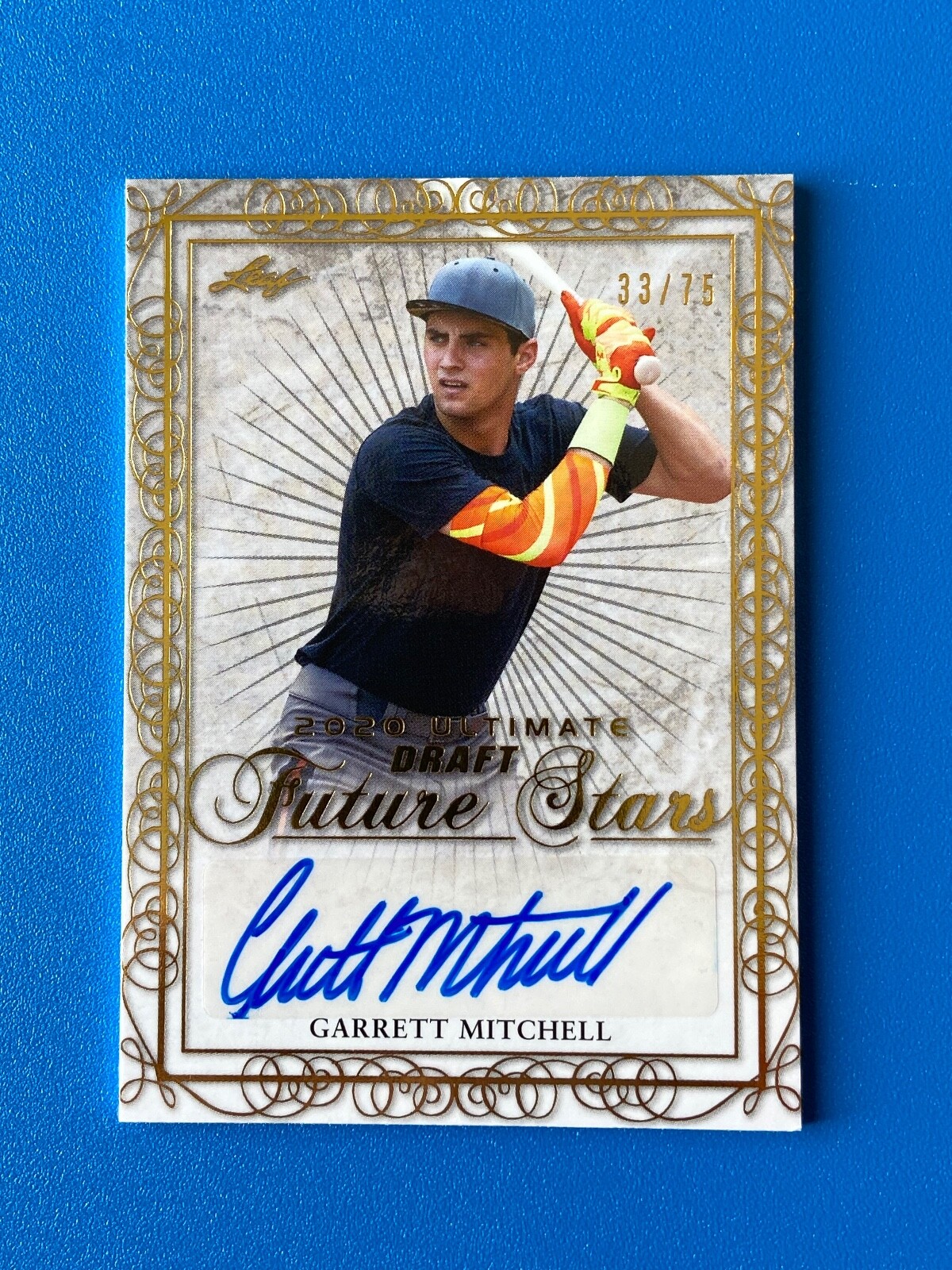 2020 Leaf Ultimate Draft Garrett Mitchell Future Stars Auto /75
