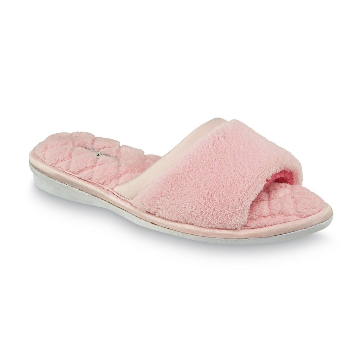 PINK K Women's Pink Charlette Open Toe Slide Slippers #40522 Wide