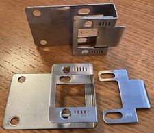 2 Adjustable Security Strike plate for wood, steel or fiberglass doors 2 Pairs