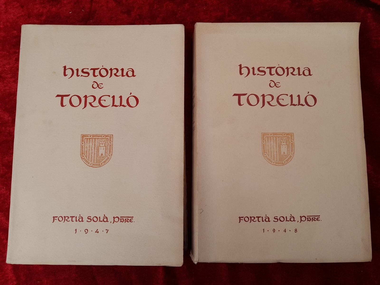 L-4378. HISTORIA DE TORELLO. MONOGRAFIA. FORTIA SOLA. 1947-48.