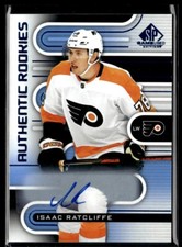2022-23 SP Game Used Blue Auto Isaac Ratcliffe #154