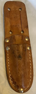 Klein Tools SHEATH Made USA Double 8 X 2.5 X 1  5187 Wear On Belt Shows Some Use