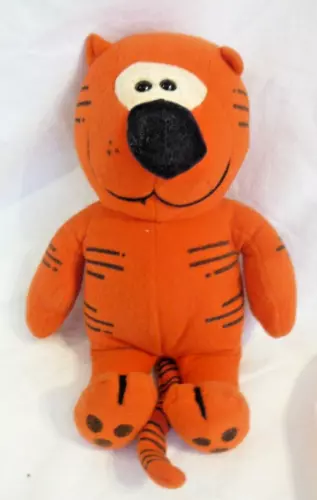 Heathcliff Riff Raff Cat Comic Vintage 1980 Knickerbocker Orange Felt Plush Rare