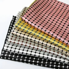 By Yard Soft Geometric Satin Fabric Lining Scarf Robe Diy Material