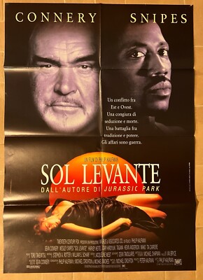 SOL LEVANTE Manifesto Film 2F Poster Originale Cinema CONNERY SNIPES KAUFMAN