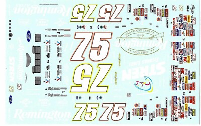 Powerslide 401 #75 Remington/Stren 1996/97 Morgan Shepherd 1/24 Nascar decal