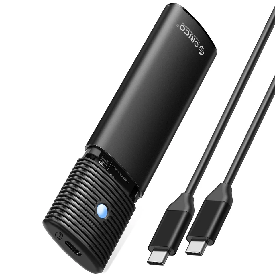 ORICO 2Pcs M.2 NVMe SATA SSD Enclosure 10Gbps NVME 5Gbps NGFF SATA SSD PINK - Image 4 of 4