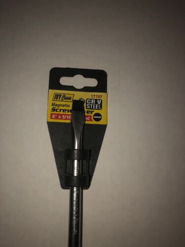 IVY CLASSIC MAGNETIC TIP SCREWDRIVER 8"X5/16" SLOTTED ITEM#17197 - Picture 2 of 2