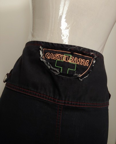 SKIRT denim jeans woman 90's JC de CASTELBAJAC paris TG .40 -S circa New Rare - Foto 2 di 12