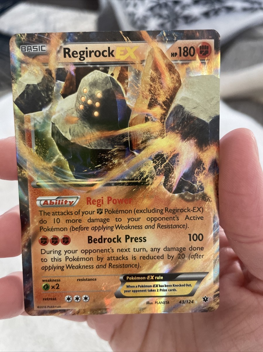 Pokemon Card Regirock EX 43/124 Fates Collide | eBay