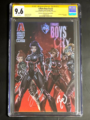 I MAKE BOYS CRY #1 CGC SS 9.6 CVR-U ALPHA SQUAD FOIL-DUAL SIGN TYNDALL/POWELL