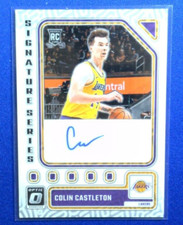 2023-24 Donruss Optic Colin Castleton Signature Series Auto #SS-CST LA Lakers