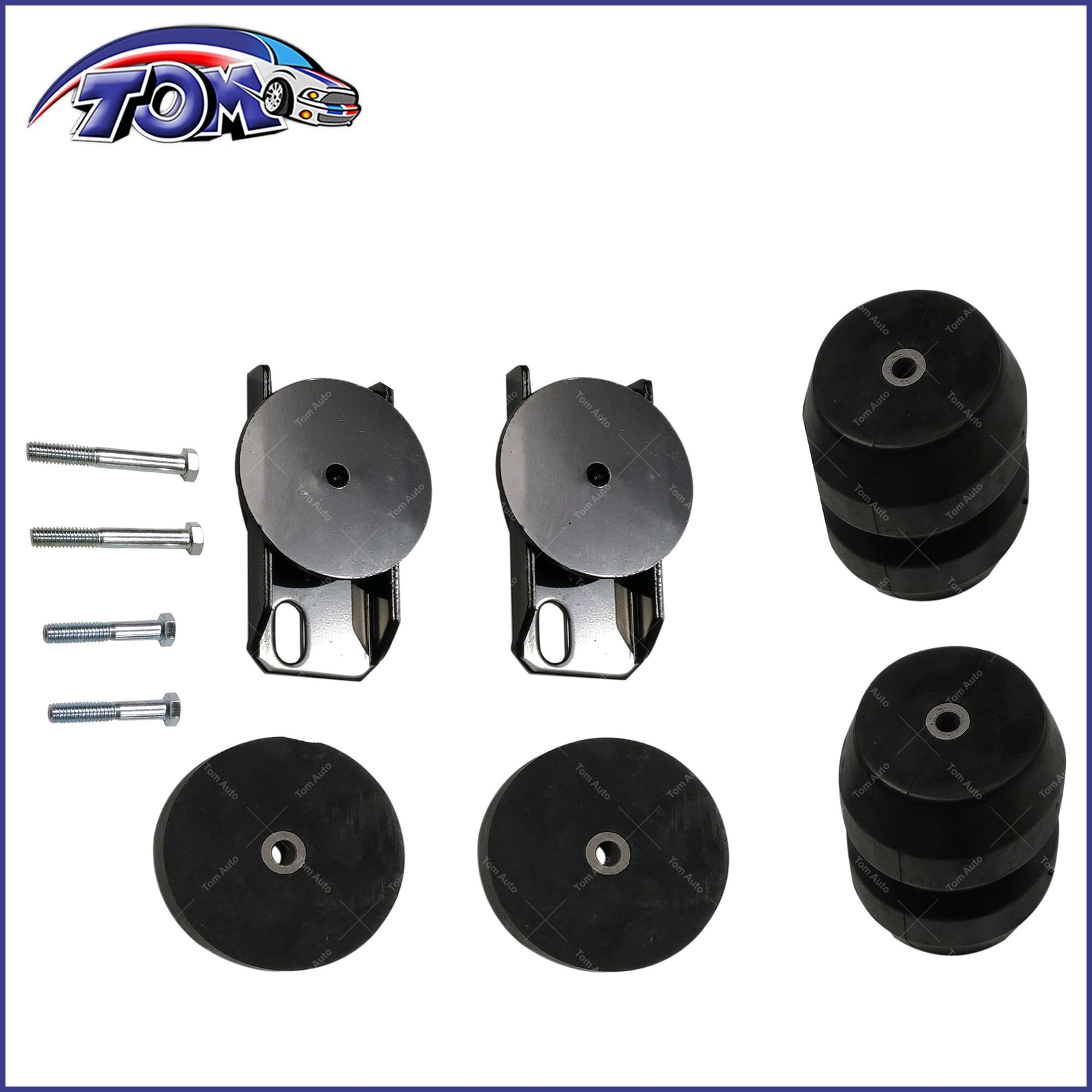 Rear Suspension Rubber Helper Spring Kit For 0313 Dodge Ram 1500 2500