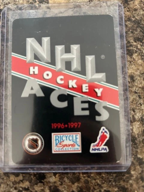 1996-97 Bicycle NHL Hockey Aces Playing Cards - #9D Brett Hull - Image 2 of 2