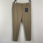 BYLT Executive Dress Pant Size 36x30 Stretch Slim Tapered Taupe Tan