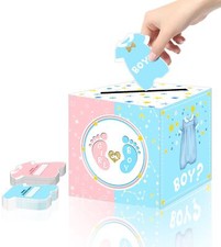Baby Gender Reveal Voting Box With 50 Ballot Cards Gender Reveal Voting Game He