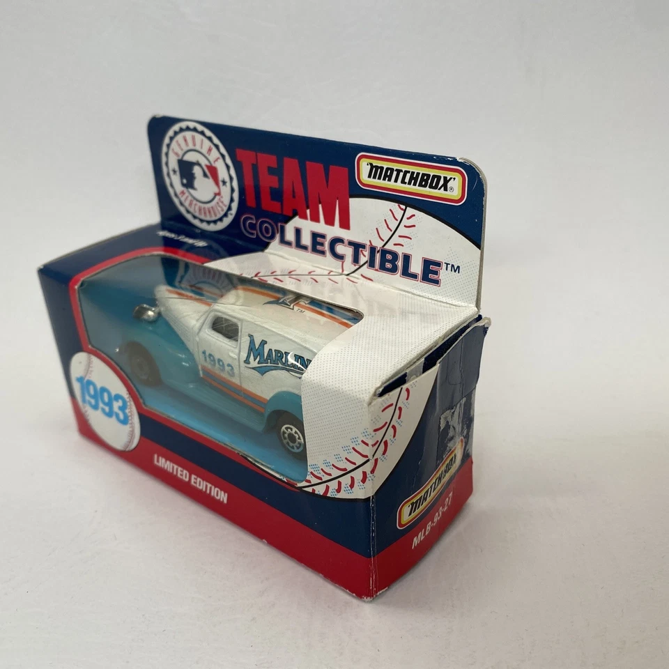Matchbox 1993 Team Collectible ⚾️ Florida Marlins ⚾️ Diecast White Rose Collect - Image 4 of 4