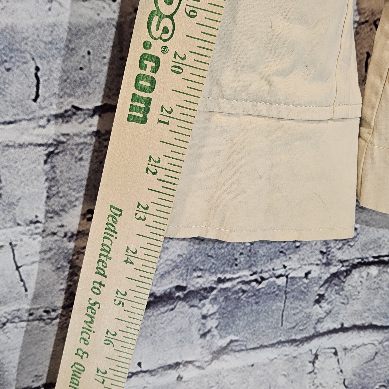 TALBOTS Stretch Cotton Button Jacket SIZE 10 Beig… - image 9