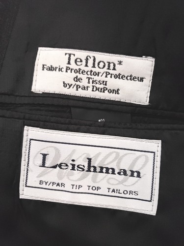 Sharkskin Wool 44S Double Breasted Suit Pleated Pants 36x28 Water Repellent - Picture 10 of 10