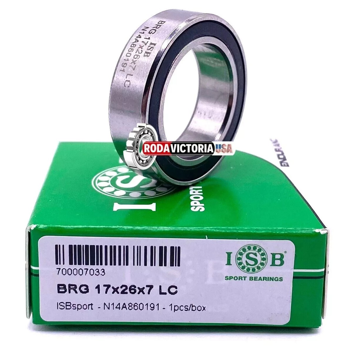 ISB 63803 ZZ Deep Groove Ball Bearing Metal Shielded 17x26x7 mm