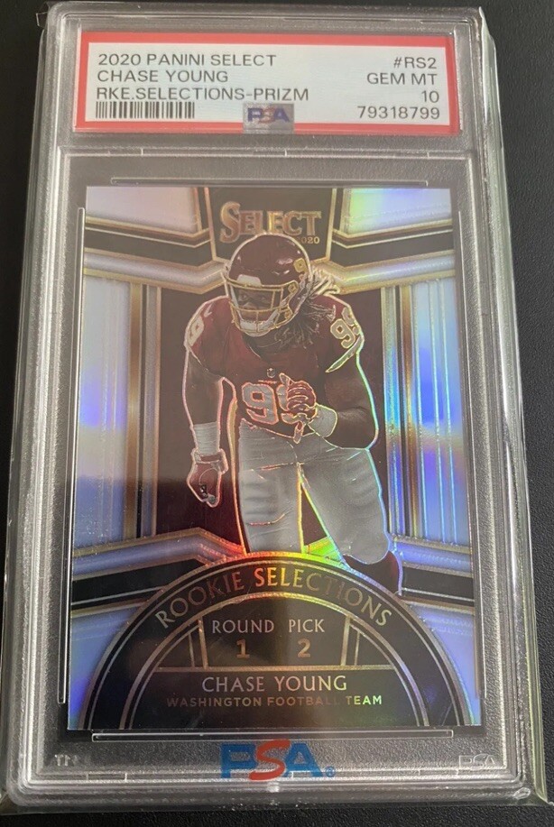 2020 Panini Select Chase Young Rookie Selections Silver RC #RS2 PSA 10