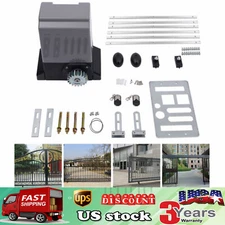 4400LBS Automatic Electric Sliding Gate Opener Motor Operator w/Remote Control