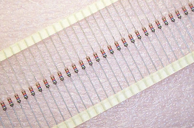 QTY (100) 5.6K Ohm 1/2W 5% 0207 METAL FILM RESISTORS SFR25H-5K6-5% PHILIPS - Image 1 of 4