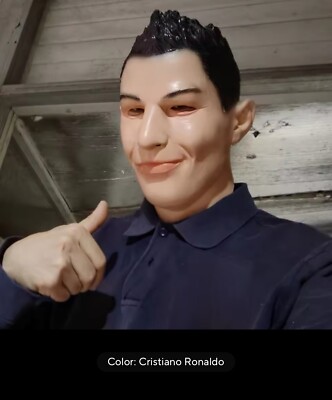 CRISTIANO RONALDO Realistic Celebrity Latex Full Face Mask