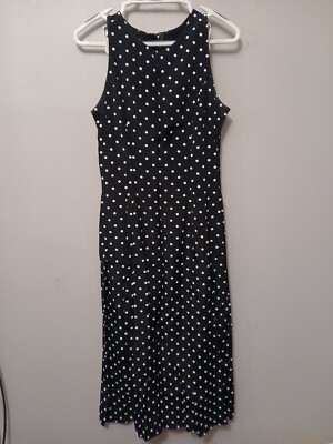 Vintage My Michelle Black With Polka Dot Dress Size 9/10 Formal Casual Prom  | eBay