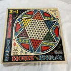 VTG Chinese Checkers OHIO ART Co 2 in 1  Board Game #538 In Box - Metal Tin Game