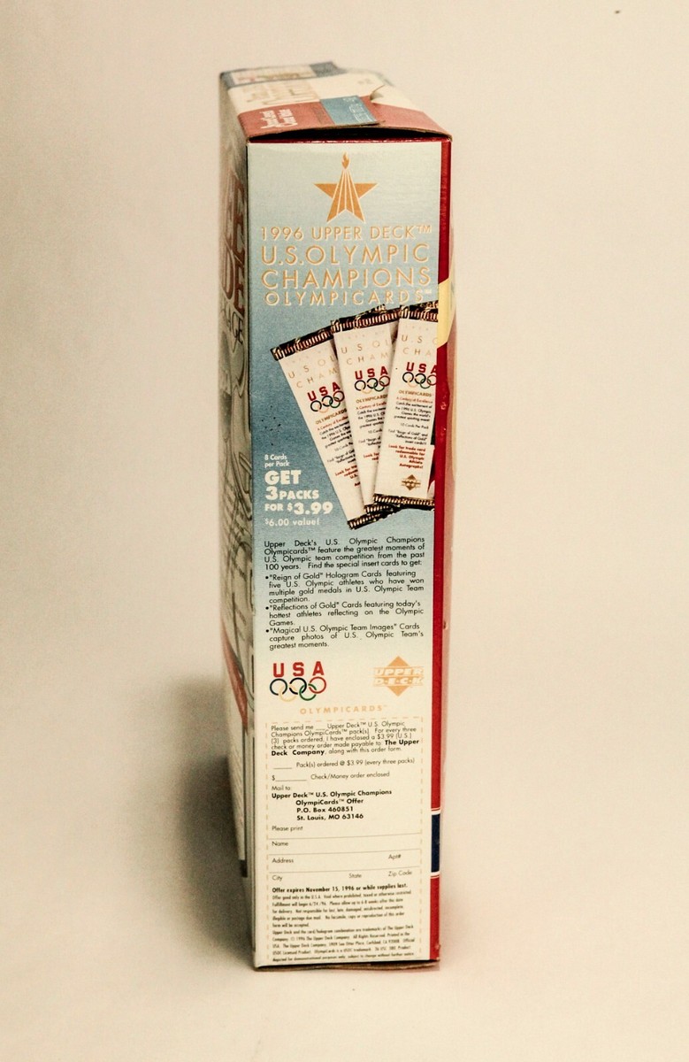 1996 Team USA Cheerios Cereal Box RARE Unopened w/ FREE Olympics