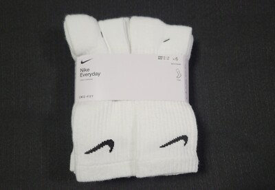 6 pack of white nike socks