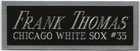 FRANK THOMAS WHITE SOX NAMEPLATE AUTOGRAPHED Signed Baseball Display CUBE CASE
