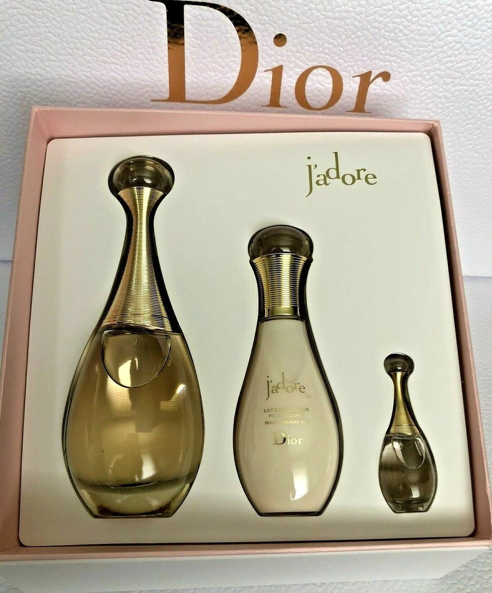 J'adore EDP 100ml Christian Dior Set New Authentic~ 5ml EDP~75ml Body Milk New.