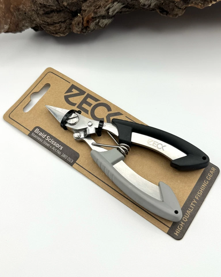 Zeck Braid Scissors Grey Black Schere für geflochtene Schnur Rostfrei Der Angler - Bild 2 von 2