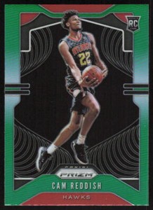 2019-20 Panini Prizm Green Rookie #256 Cam Reddish Atlanta Hawks