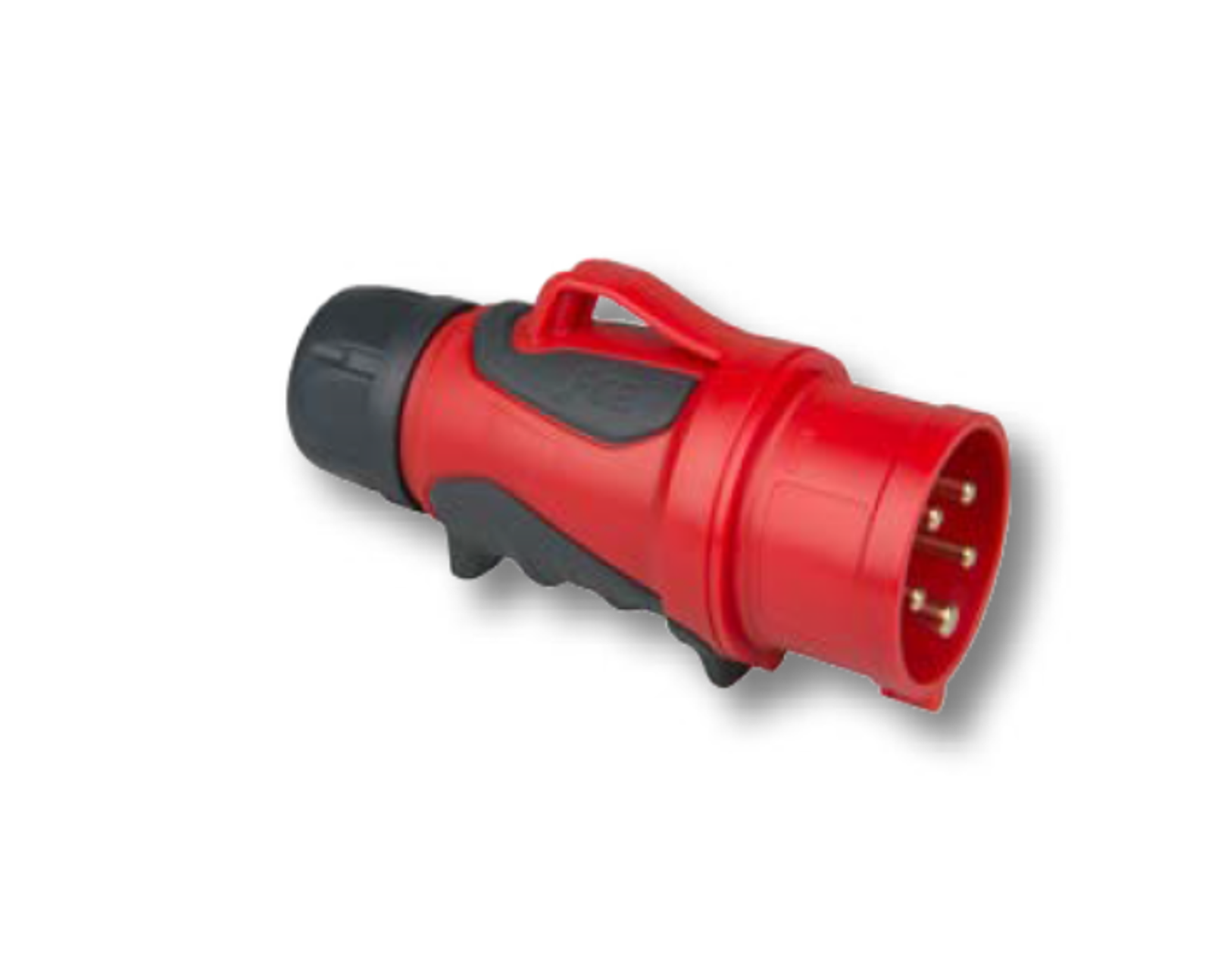 Pce Rot/Schwarz Netzstecker + Netzkupplung, Cee Stecker 32A 5P 6H Grip - Bild 3