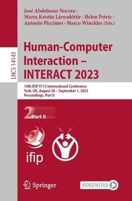 Human-Computer Interaction   INTERACT 2023 (Paperback) (UK IMPORT)