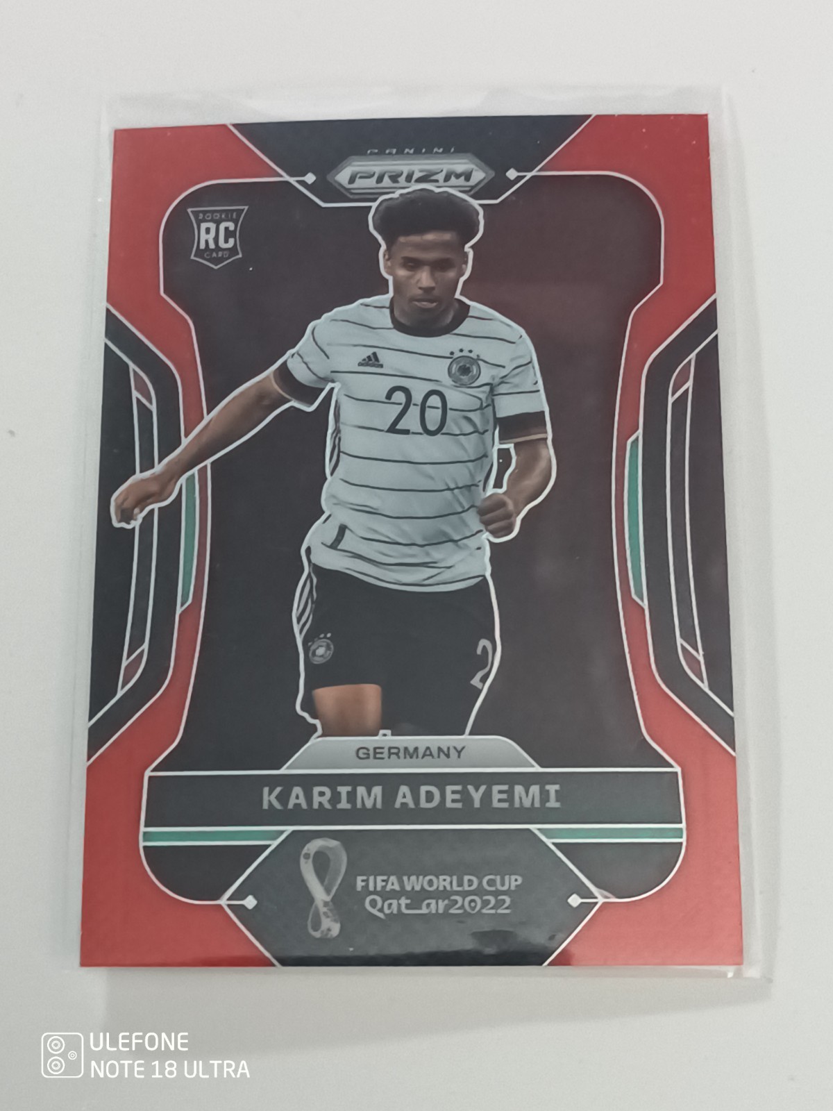 2022 Panini Prizm World Cup Qatar - Karim Adeyemi RC #111 Red Prizm #'d 004/399