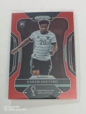 2022 Panini Prizm World Cup Qatar - Karim Adeyemi RC #111 Red Prizm #'d 004/399