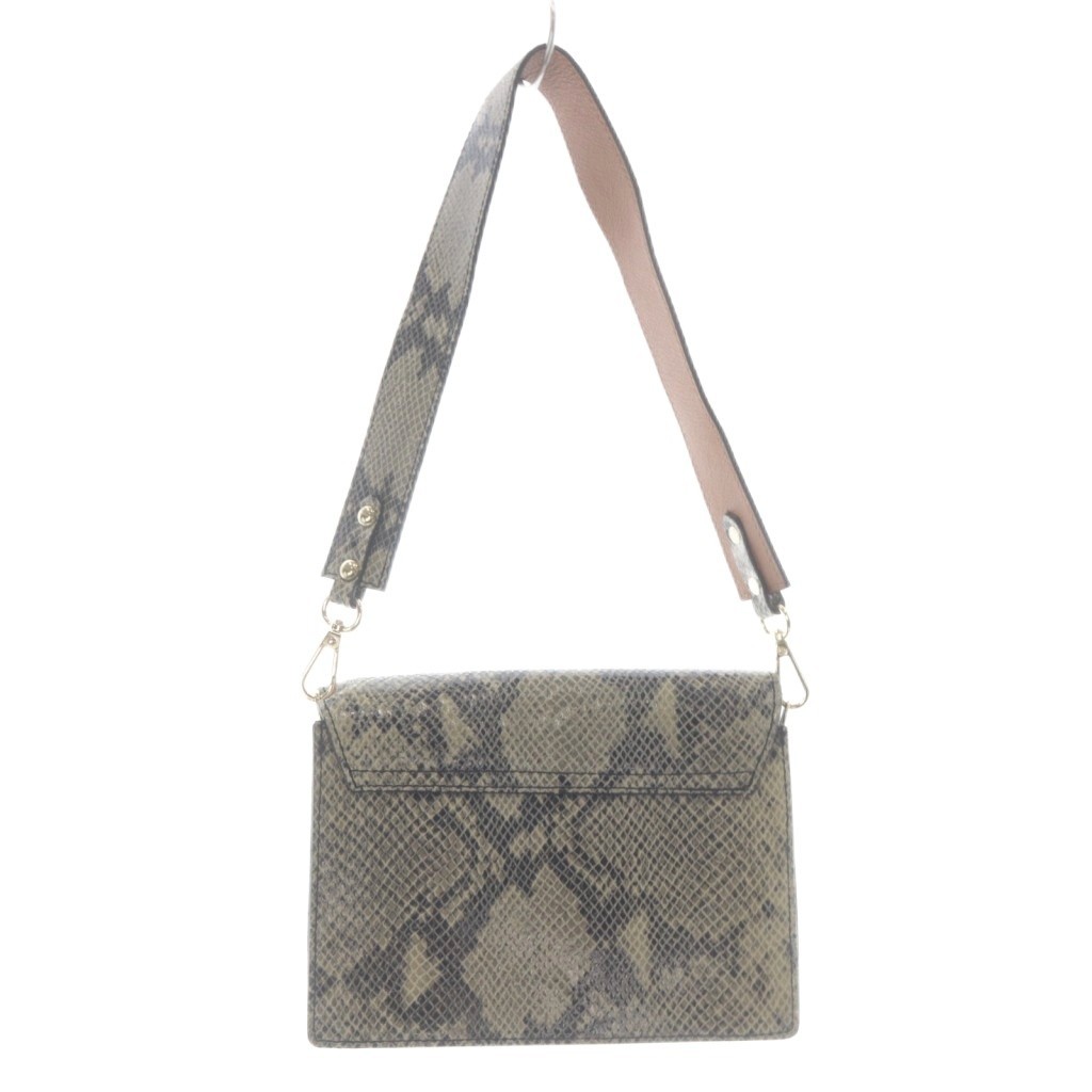 Laura Di Maggio Python Pattern 2Way Handbag Shoul… - image 2