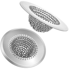 Chain Style Stainless Steel Kitchen Sink Drain Strainer 4.4 Inch 2 Pack