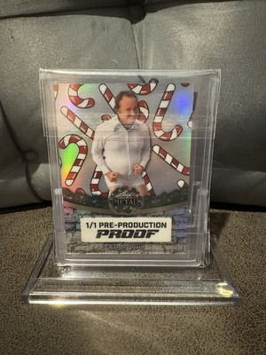 Randy Quaid 2025 Leaf Metal Happy Holiday Candy Cane Pre Production Proof  A128